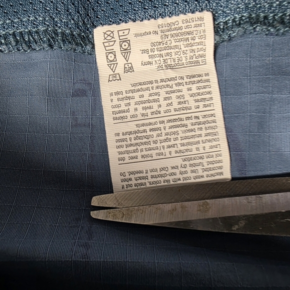 Champion All-Over Logo Print Blue Anorak Windbreaker Jacket Size Men's Large - Picture 11 of 11